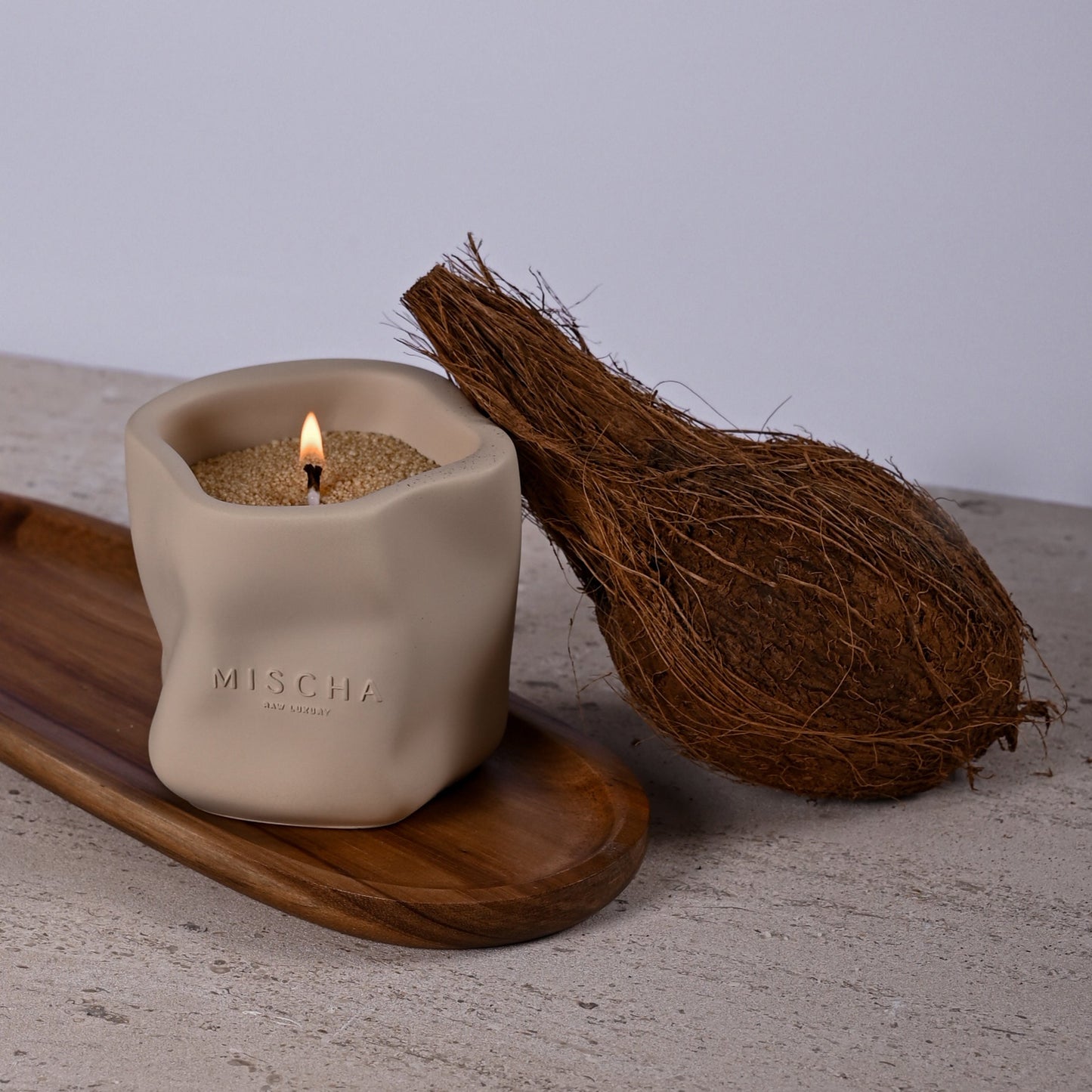 Pearled Candle & Sand Vessel Set